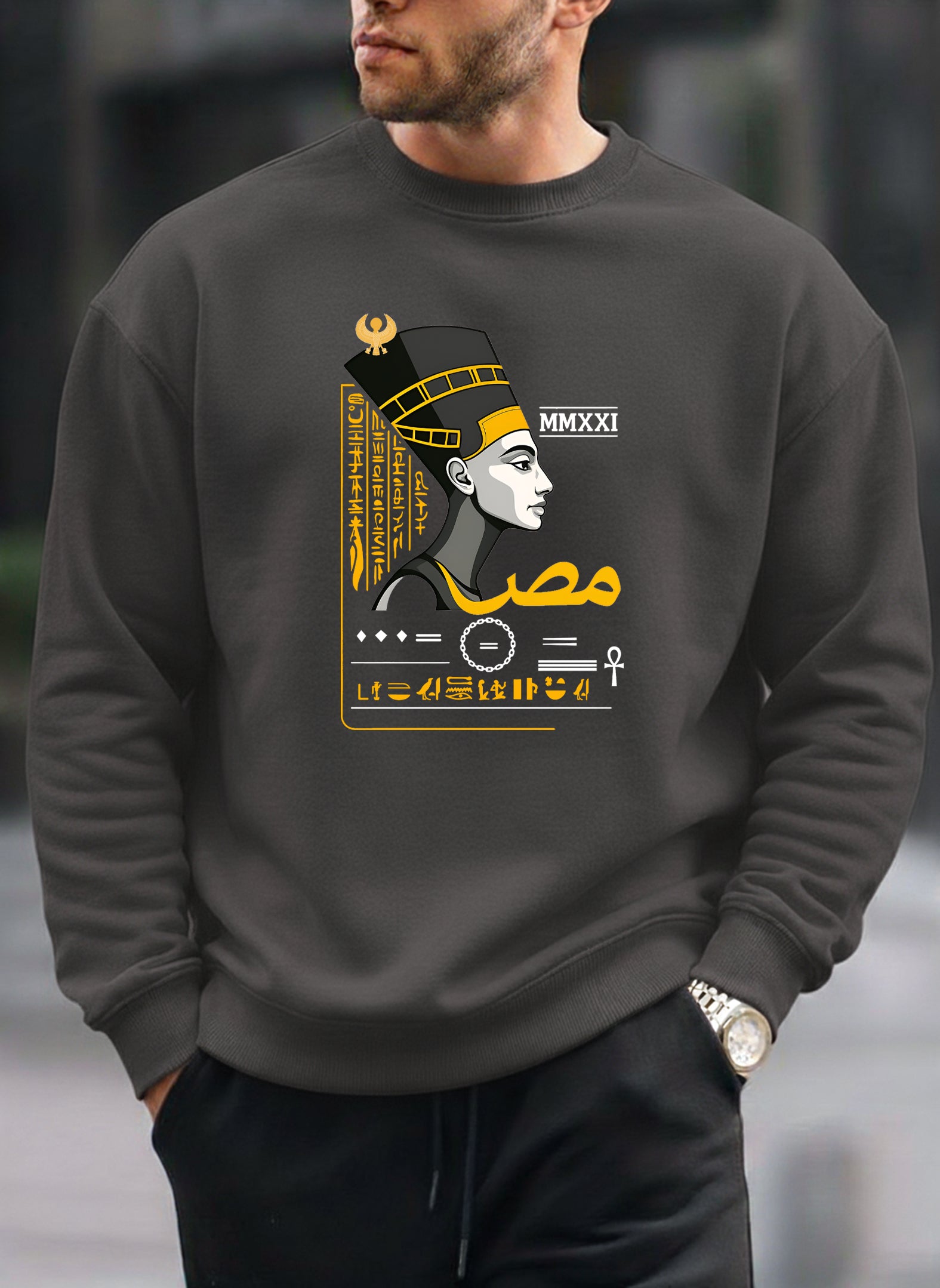 EGYPT Printed oversized Sweatshirt