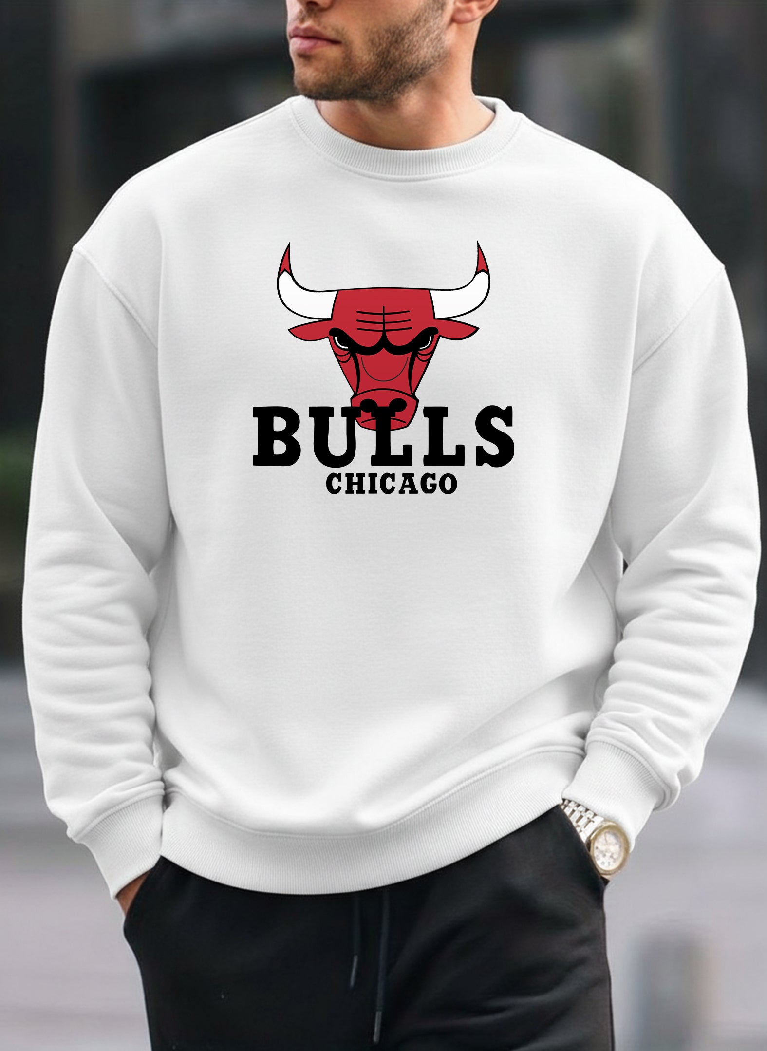 New Chicago Bulls oversized round sweatshirt