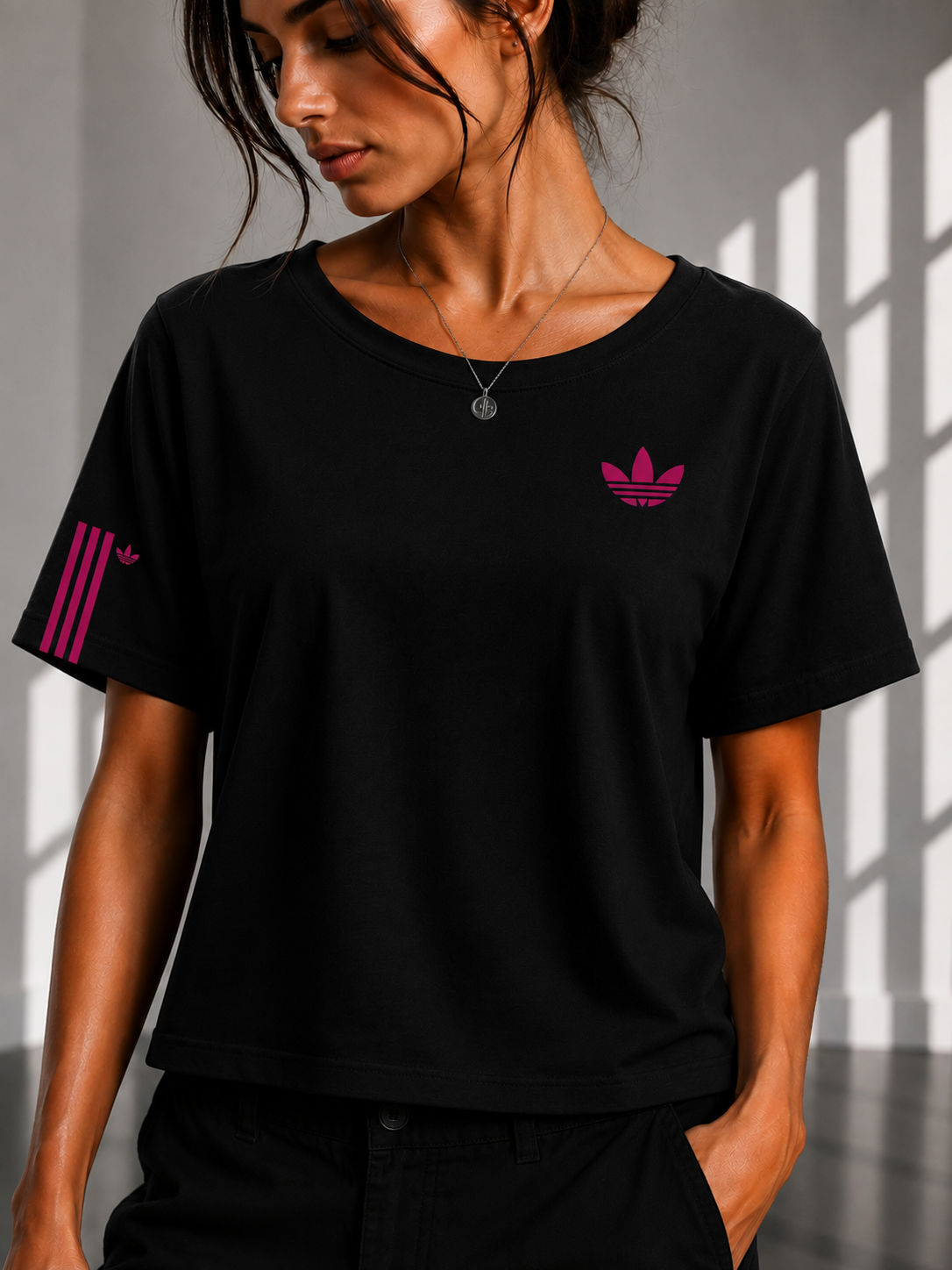 Adidas Regular printed Cropped women T-shirt