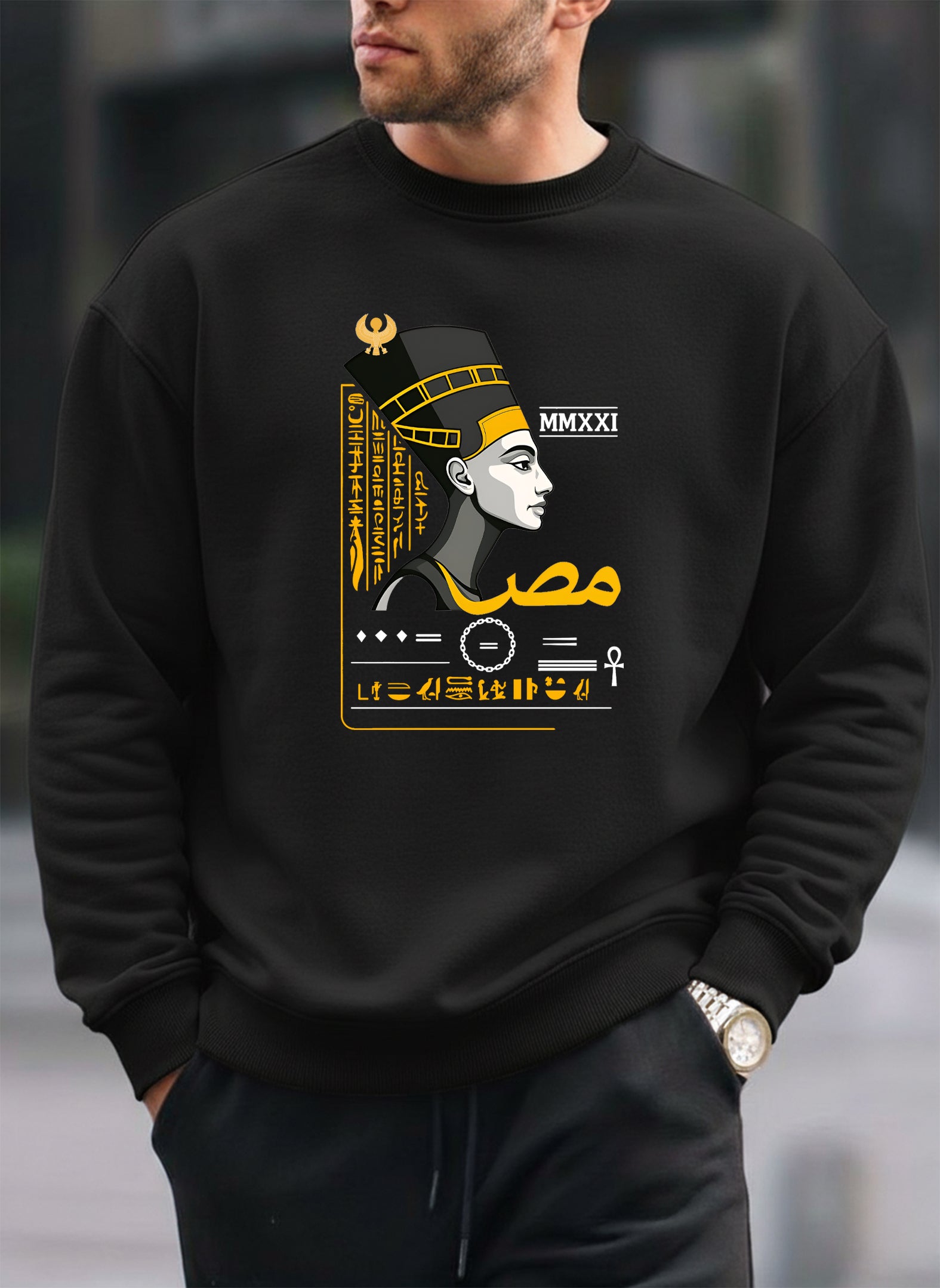 EGYPT Printed oversized Sweatshirt