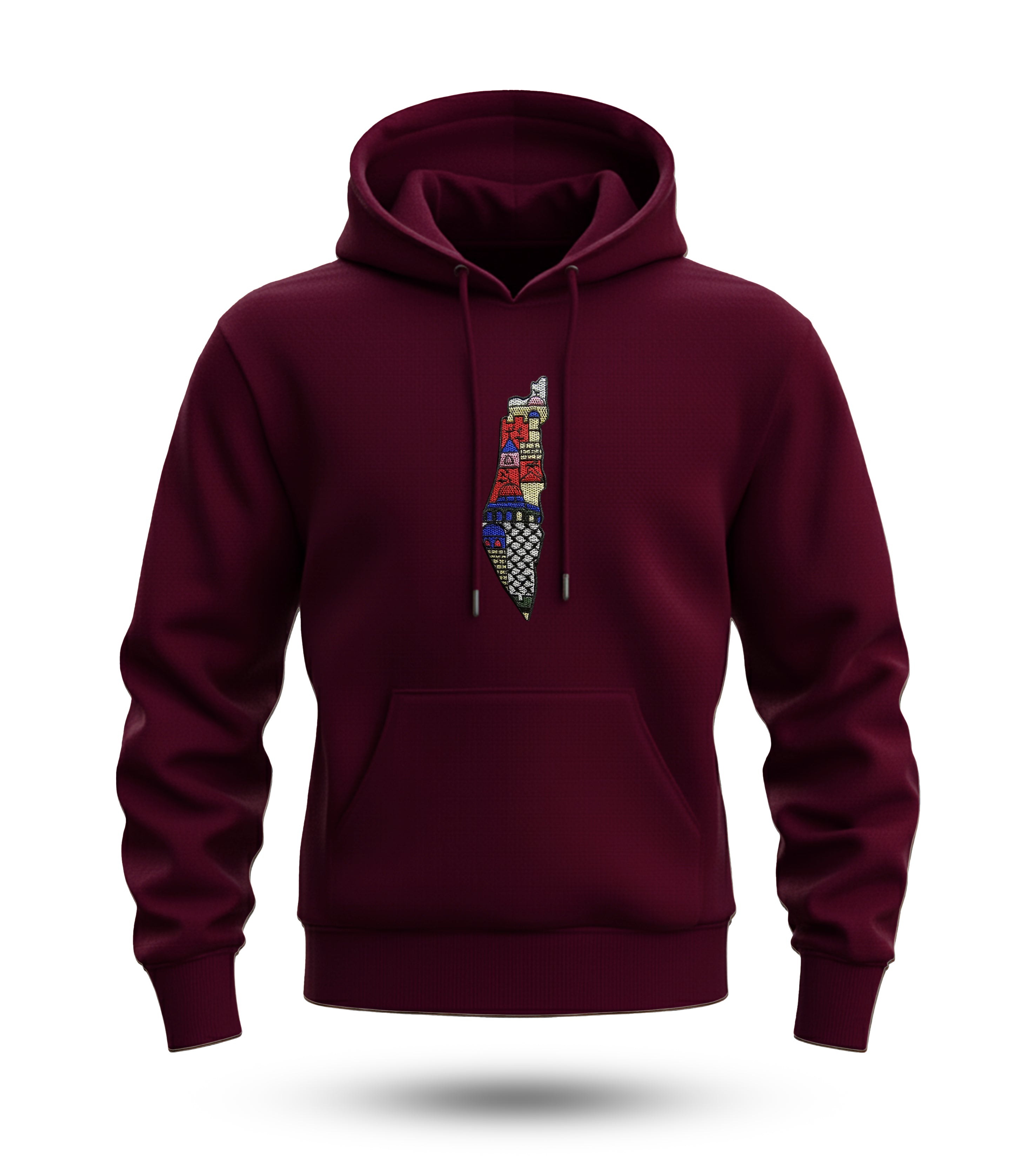 Palestine New Embroidered Regular Hoodie