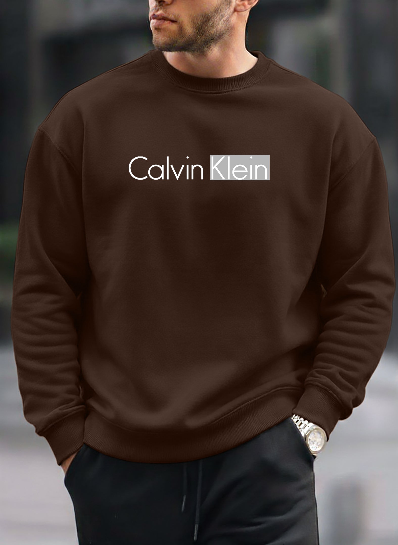 Calvin Klein oversized round sweatshirt