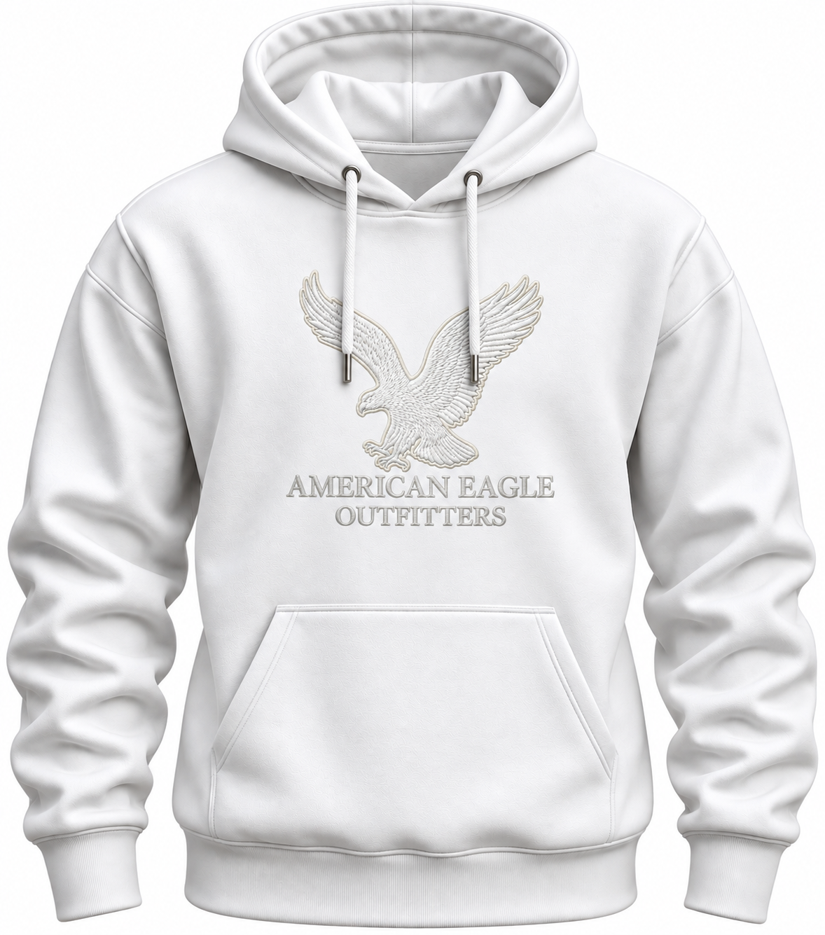 Printed American Eagle Regular Winter Hoodie
