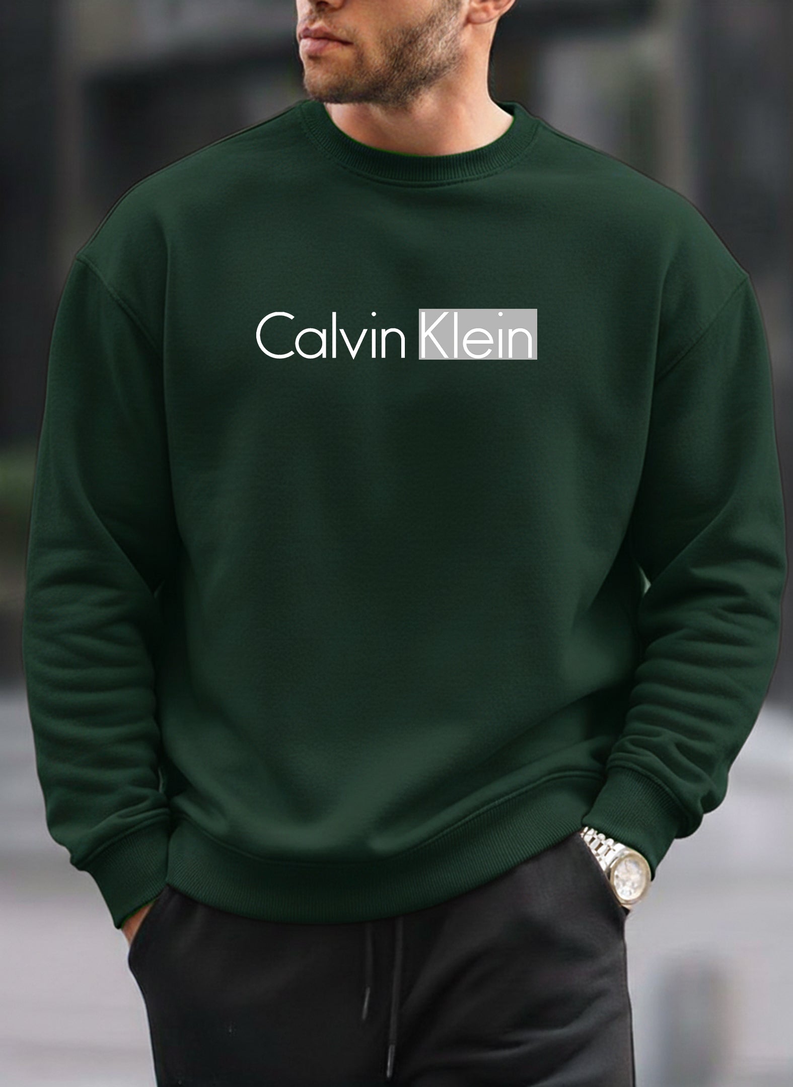 Calvin Klein oversized round sweatshirt