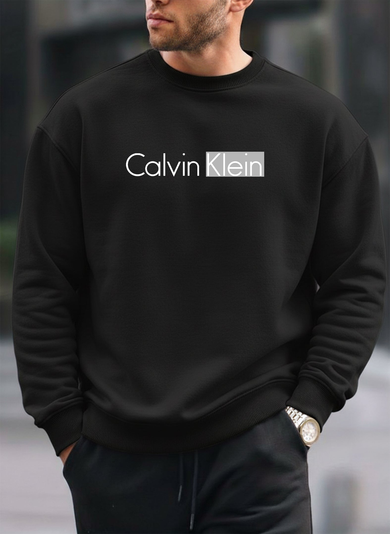 Calvin Klein oversized round sweatshirt