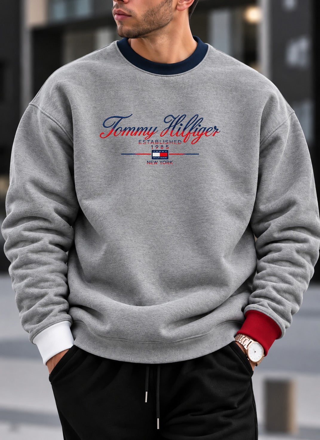 New Tommy Hilfiger - Oversized Ranger Round Sweatshirt