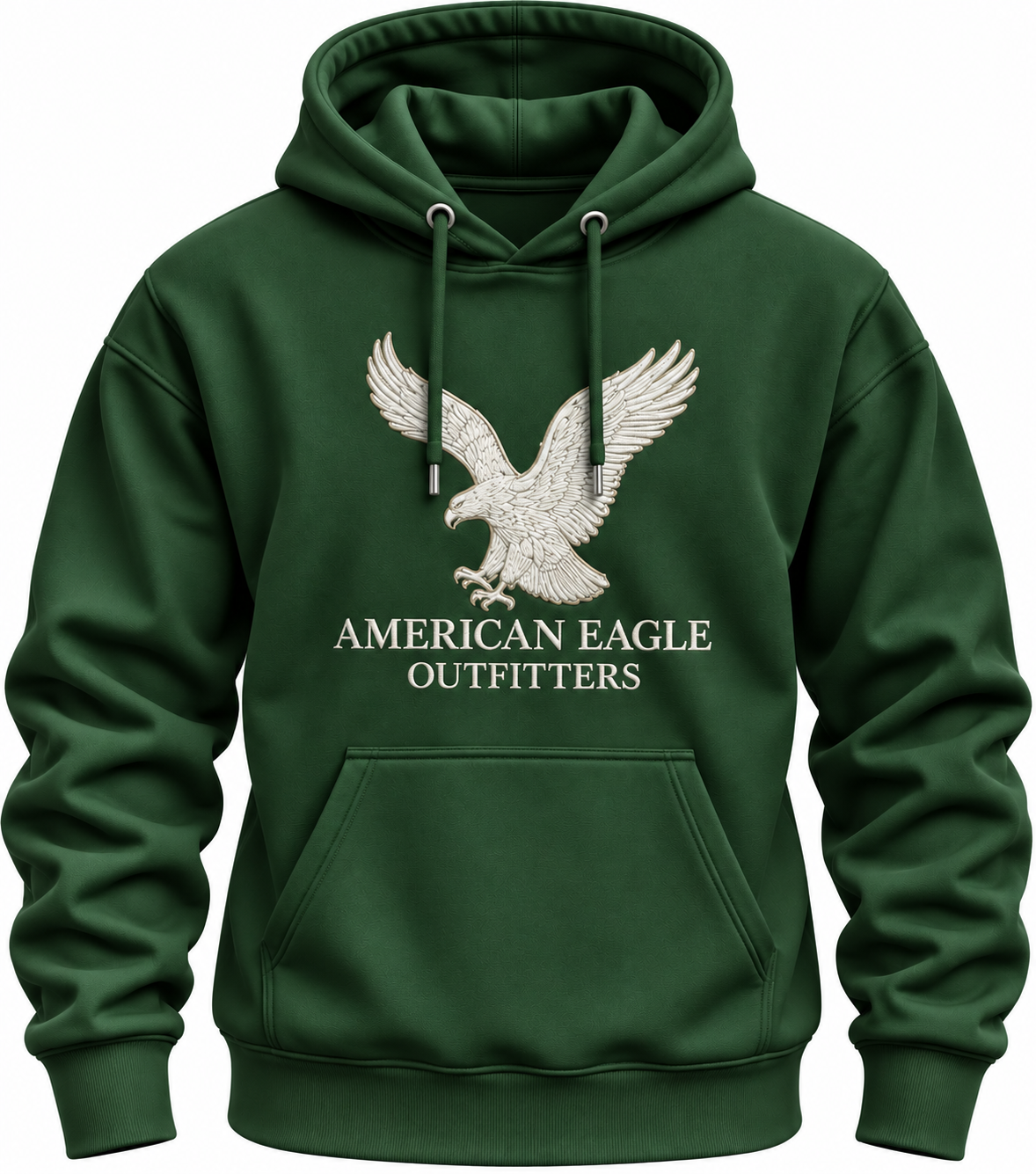 Printed American Eagle Regular Winter Hoodie