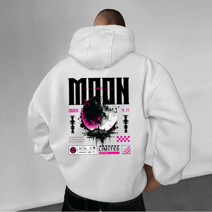 New Moon Printed oversized Hoodie