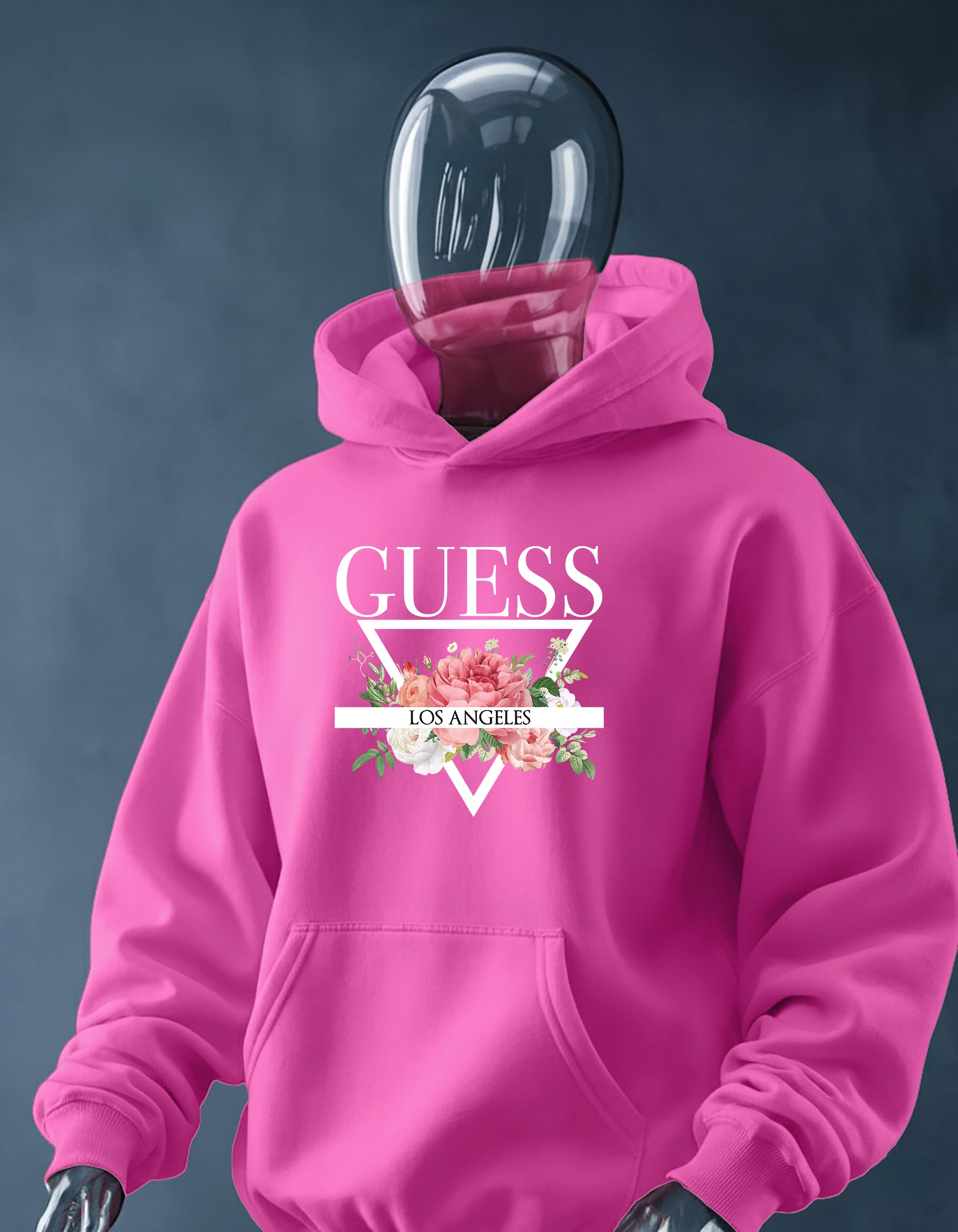 New Guess Printed oversized Hoodie