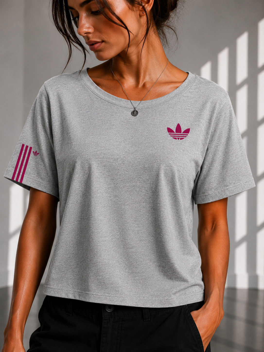 Adidas Regular printed Cropped women T-shirt