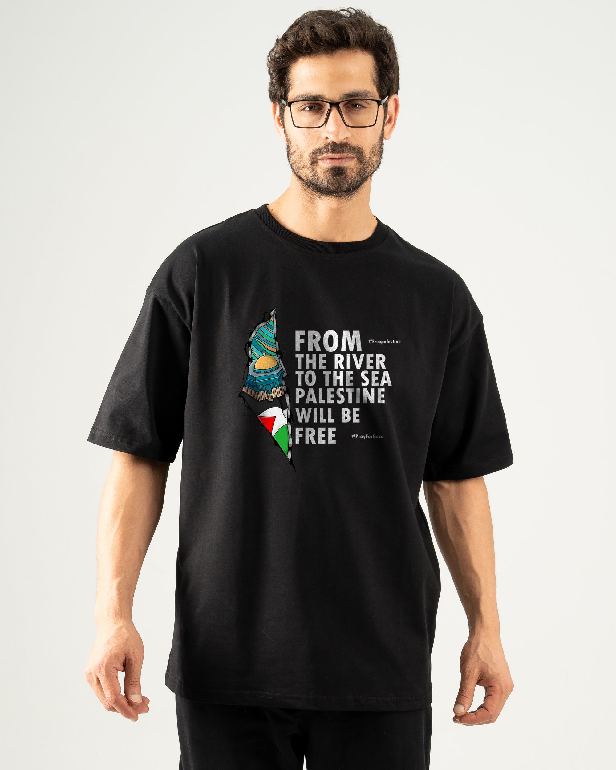 Free Palestine Over size bolivar printed