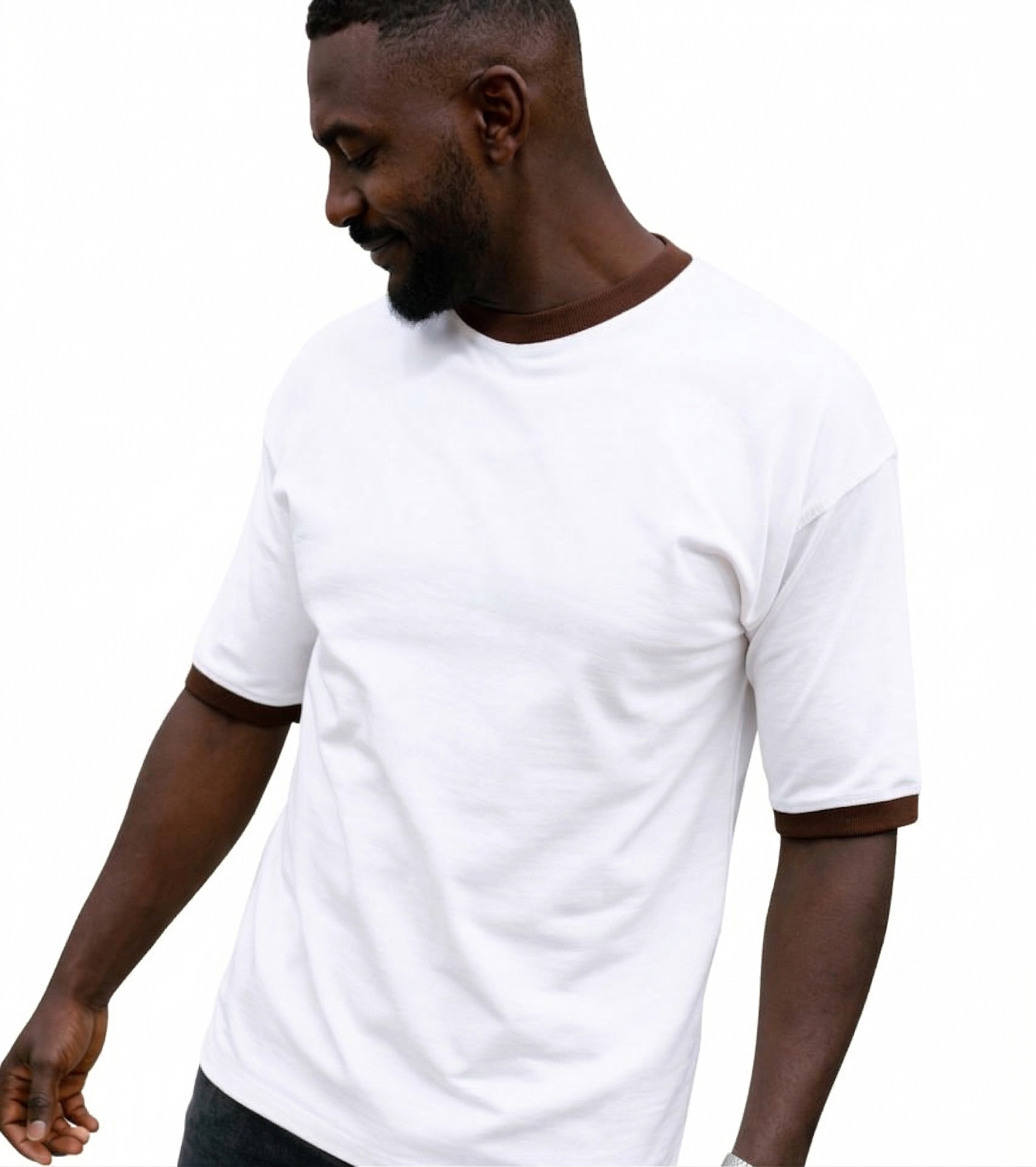 White Relaxed fit Basic T-shirt