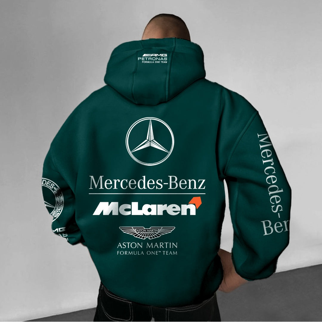 Mercedes-Benz Olivewood&Oversize&Printed Hoodie