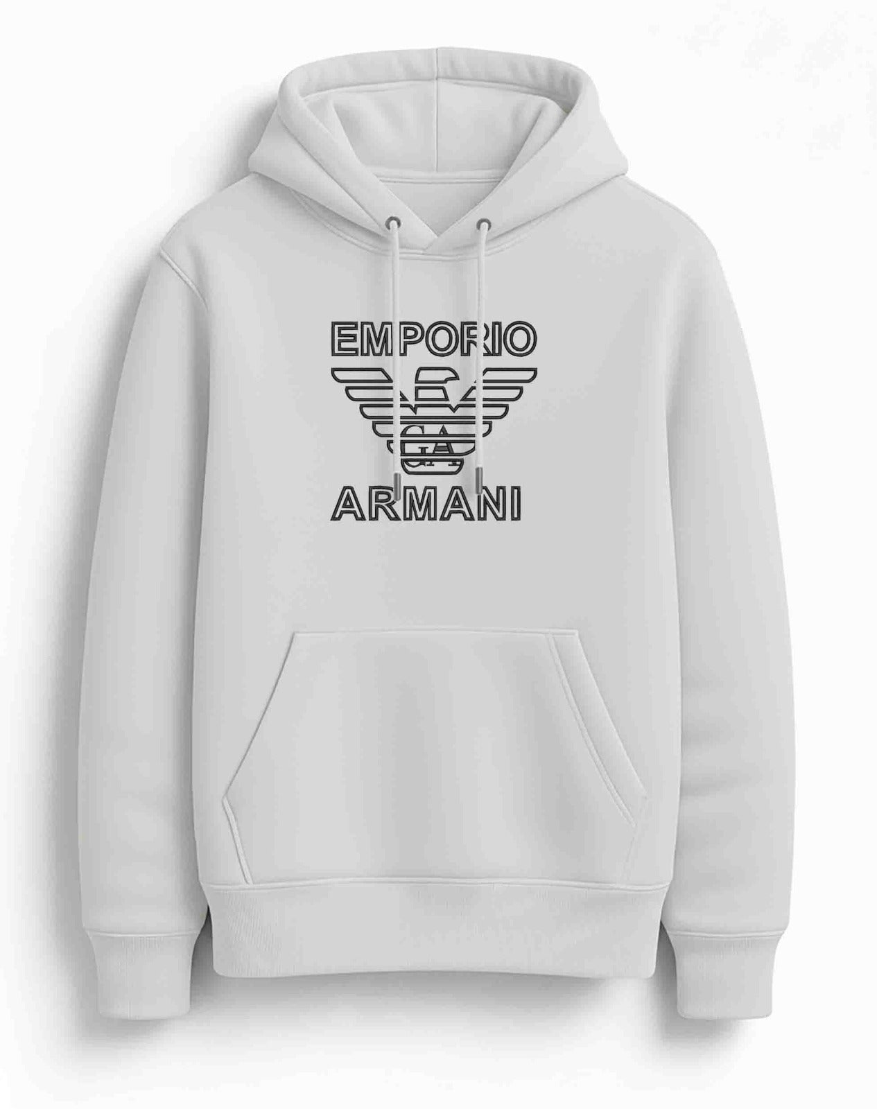 Emporio Armani Regular Embroidered Hoodie