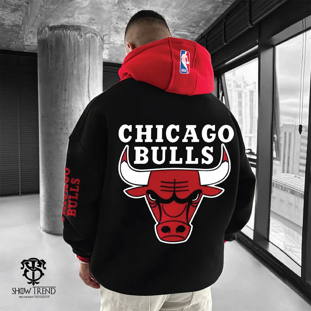 New Chicago Bulls Regular Printed Hoodie