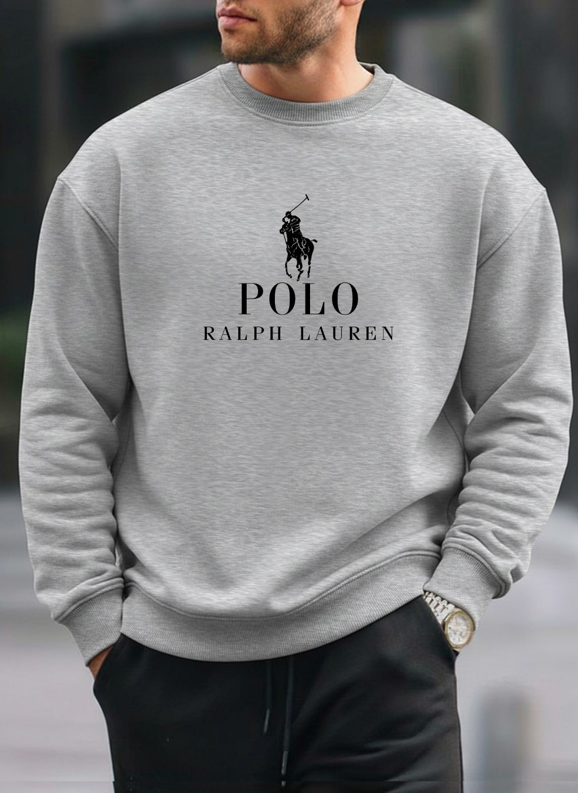 POLO oversized round sweatshirt