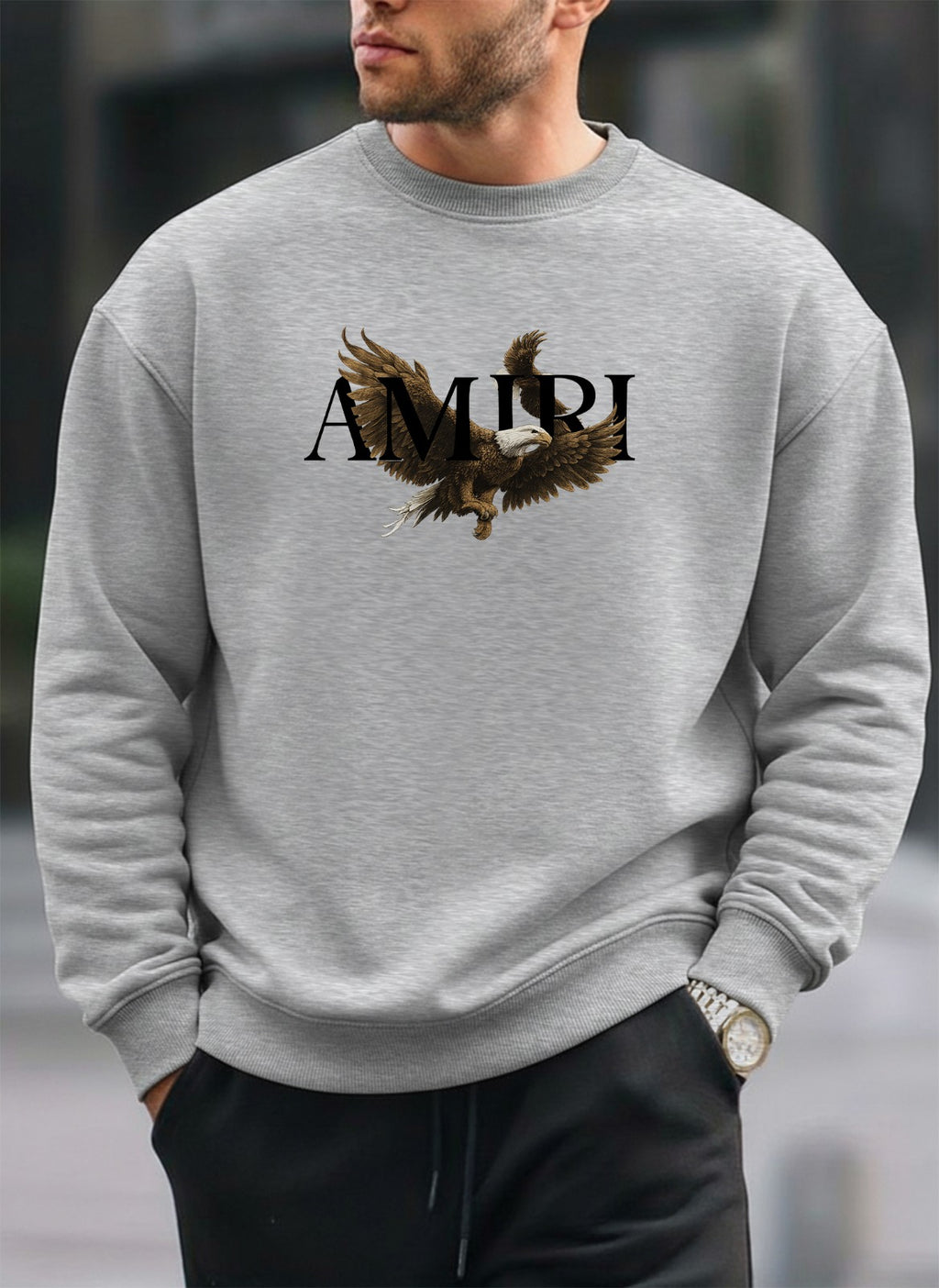 AMIRI oversized round sweatshirt