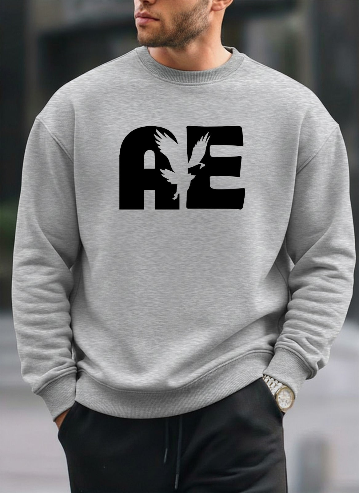 American Eagle oversized round sweatshirt