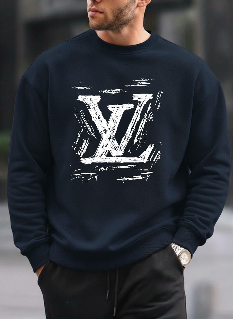 New LV oversized round sweatshirt