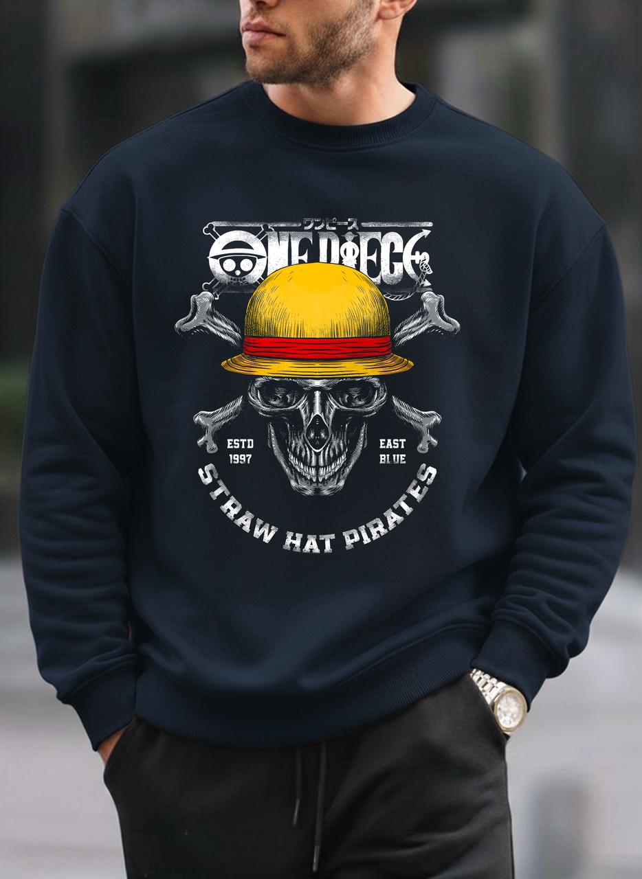 One piece oversized round sweatshirt