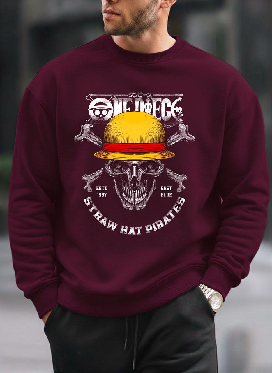 One piece oversized round sweatshirt