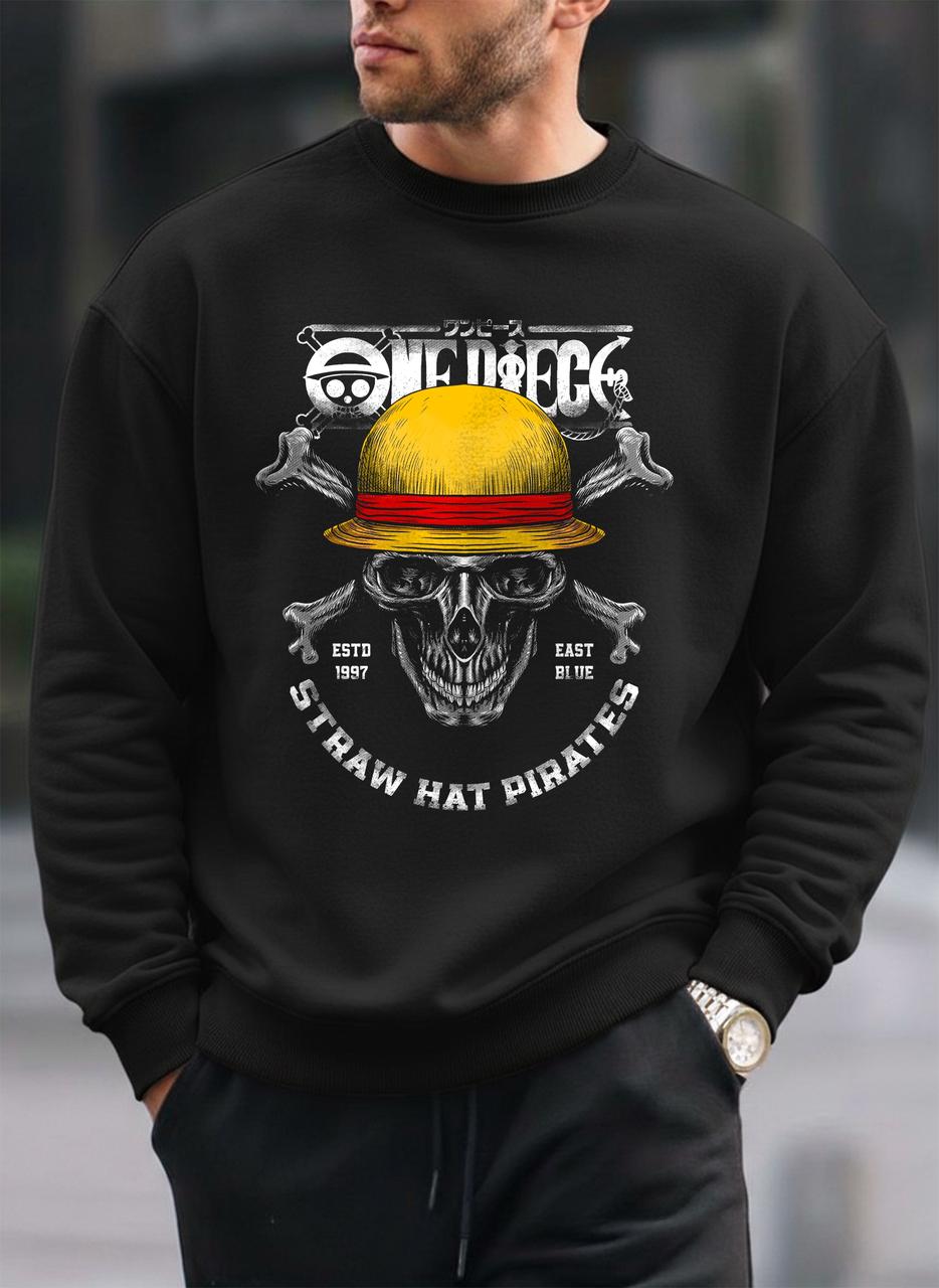 One piece oversized round sweatshirt