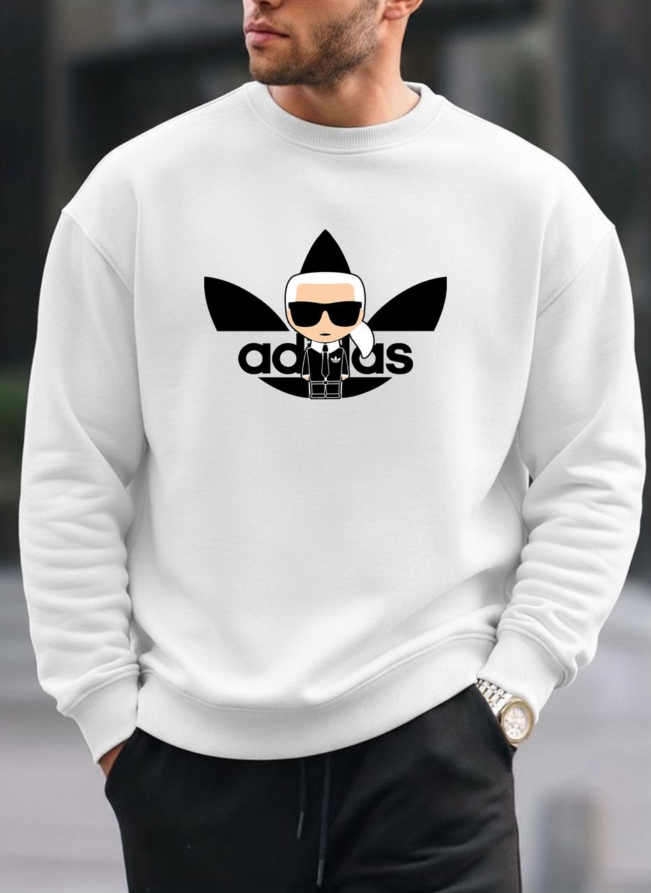 New karl & adidas oversized round sweatshirt