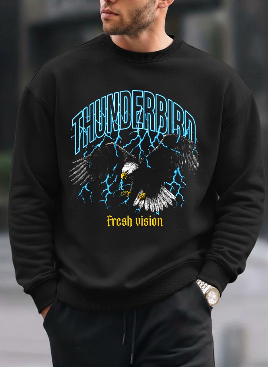 Thunder Bird oversized round sweatshirt