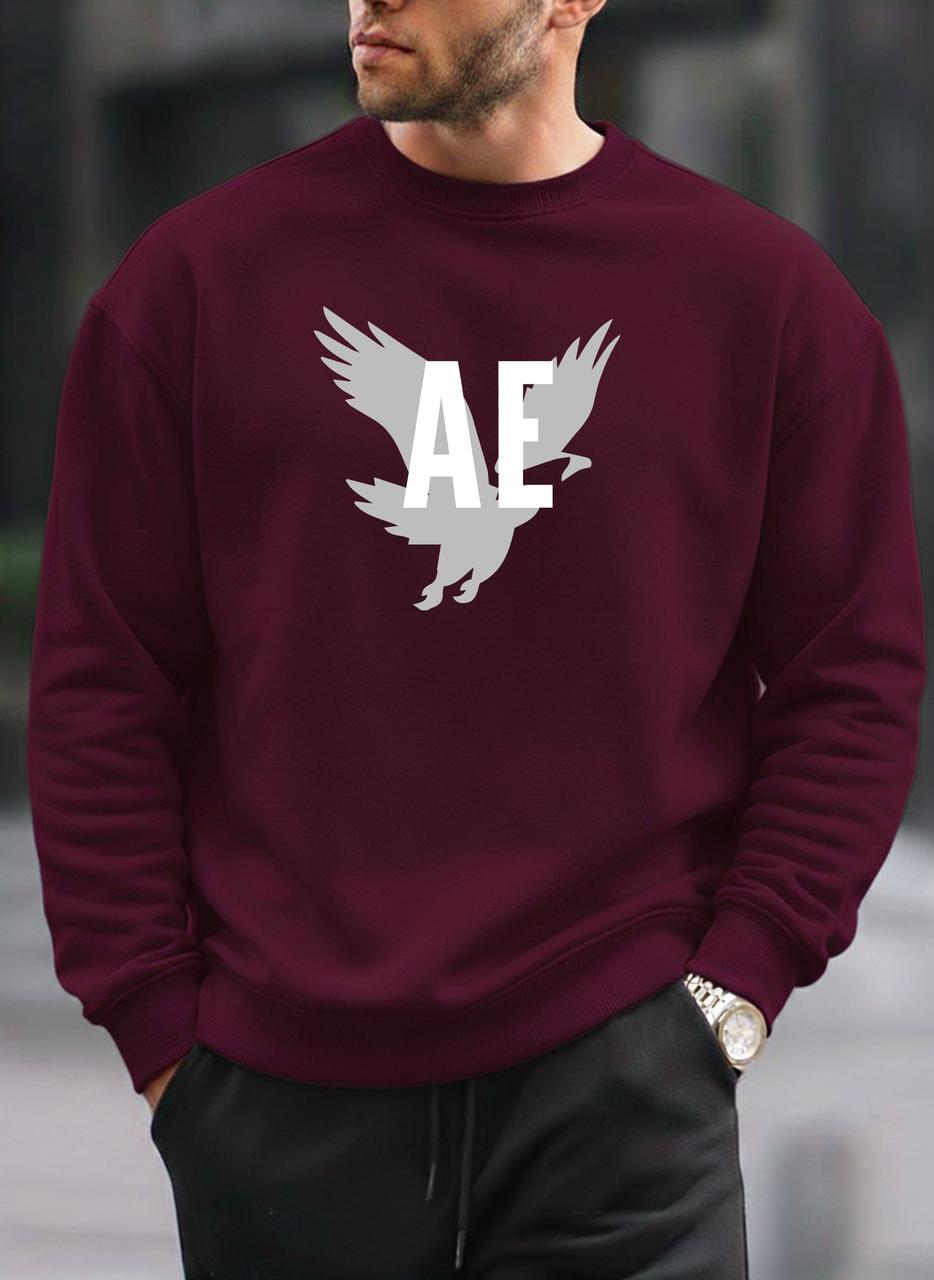 New American Eagle oversized round sweatshirt