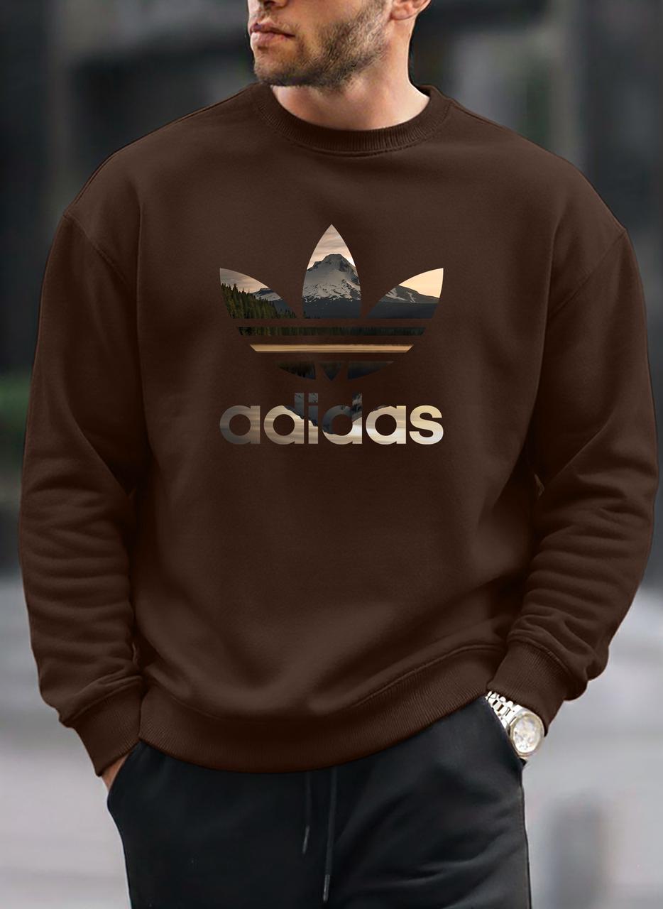 Golden adidas oversized round sweatshirt