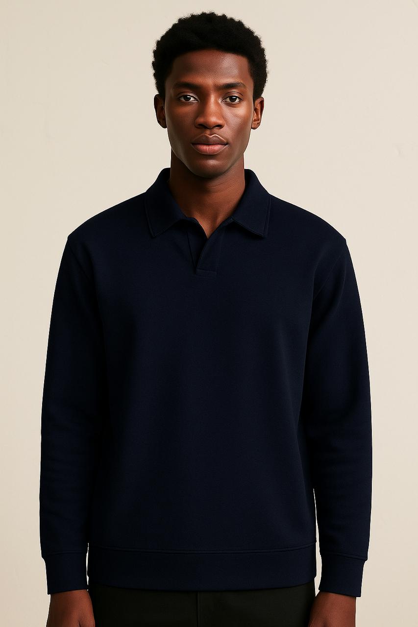 Regular Polo Sweatshirt
