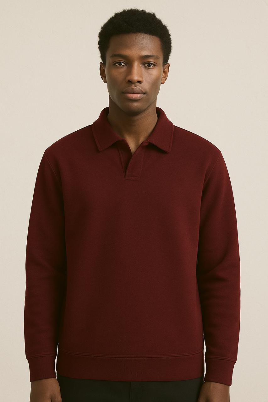 Regular Polo Sweatshirt