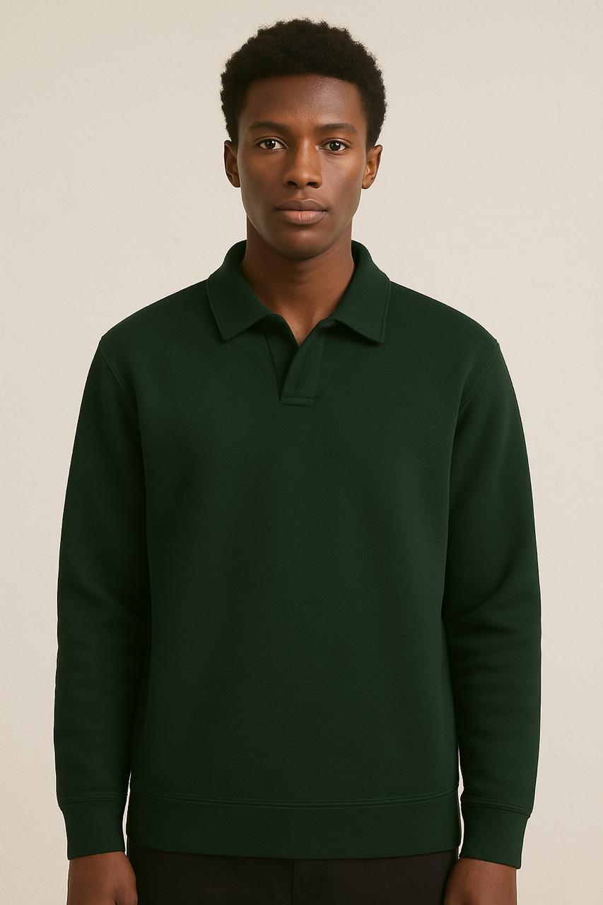 Regular Polo Sweatshirt
