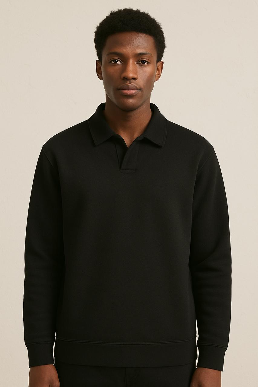 Regular Polo Sweatshirt