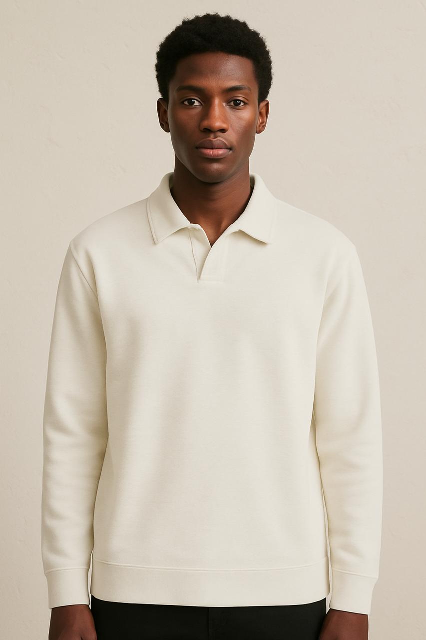 Regular Polo Sweatshirt
