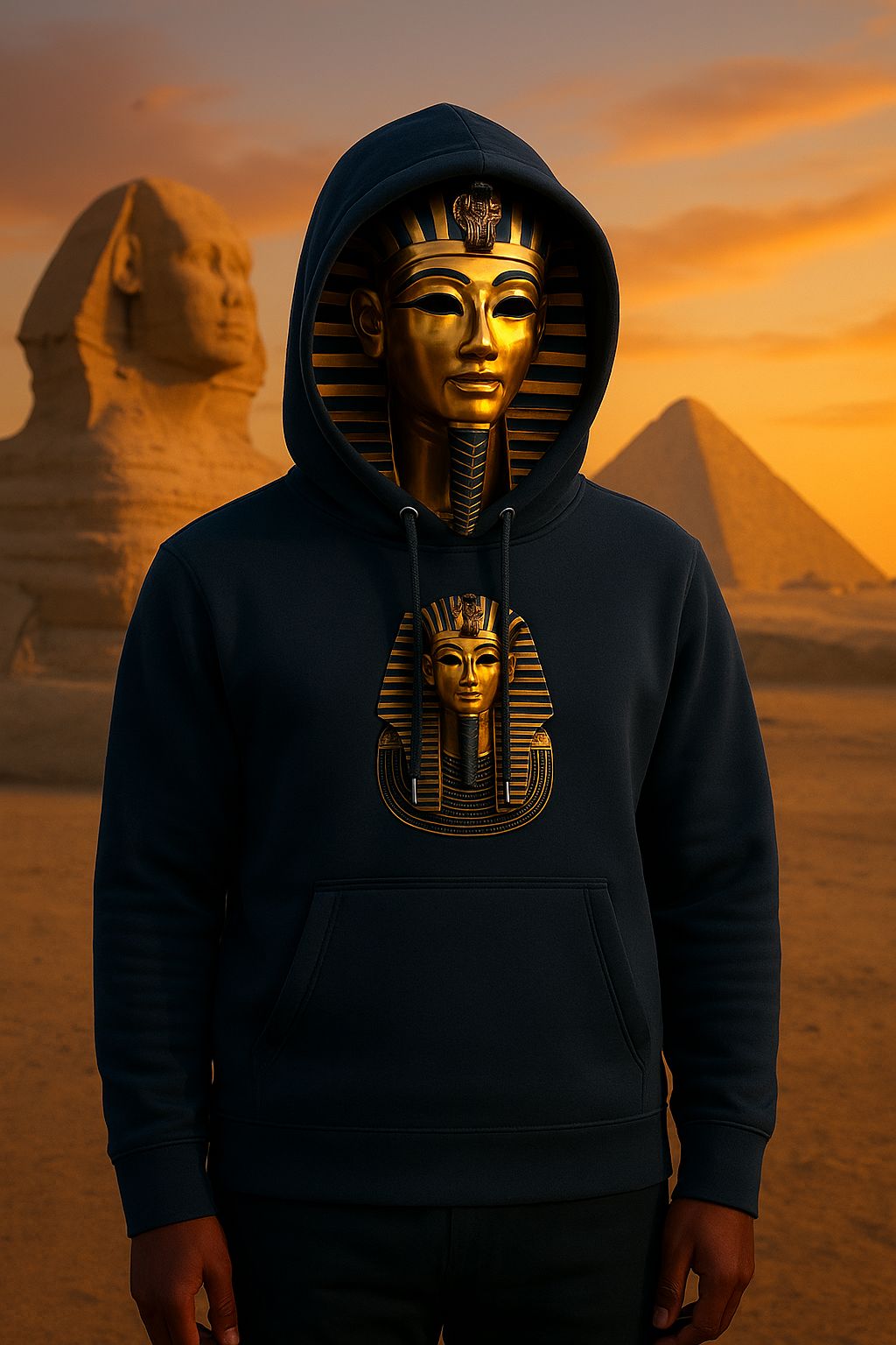 Golden Pharaoh Regular printed Hoodie