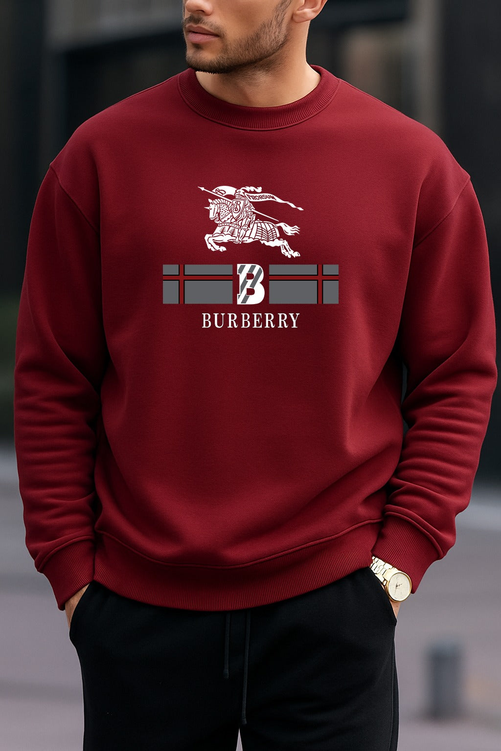 Burberry New oversized round sweatshirt