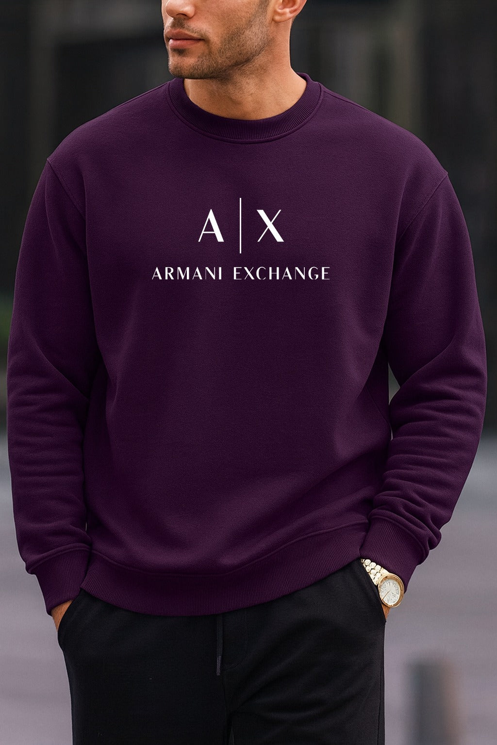 New AX oversized round sweatshirt