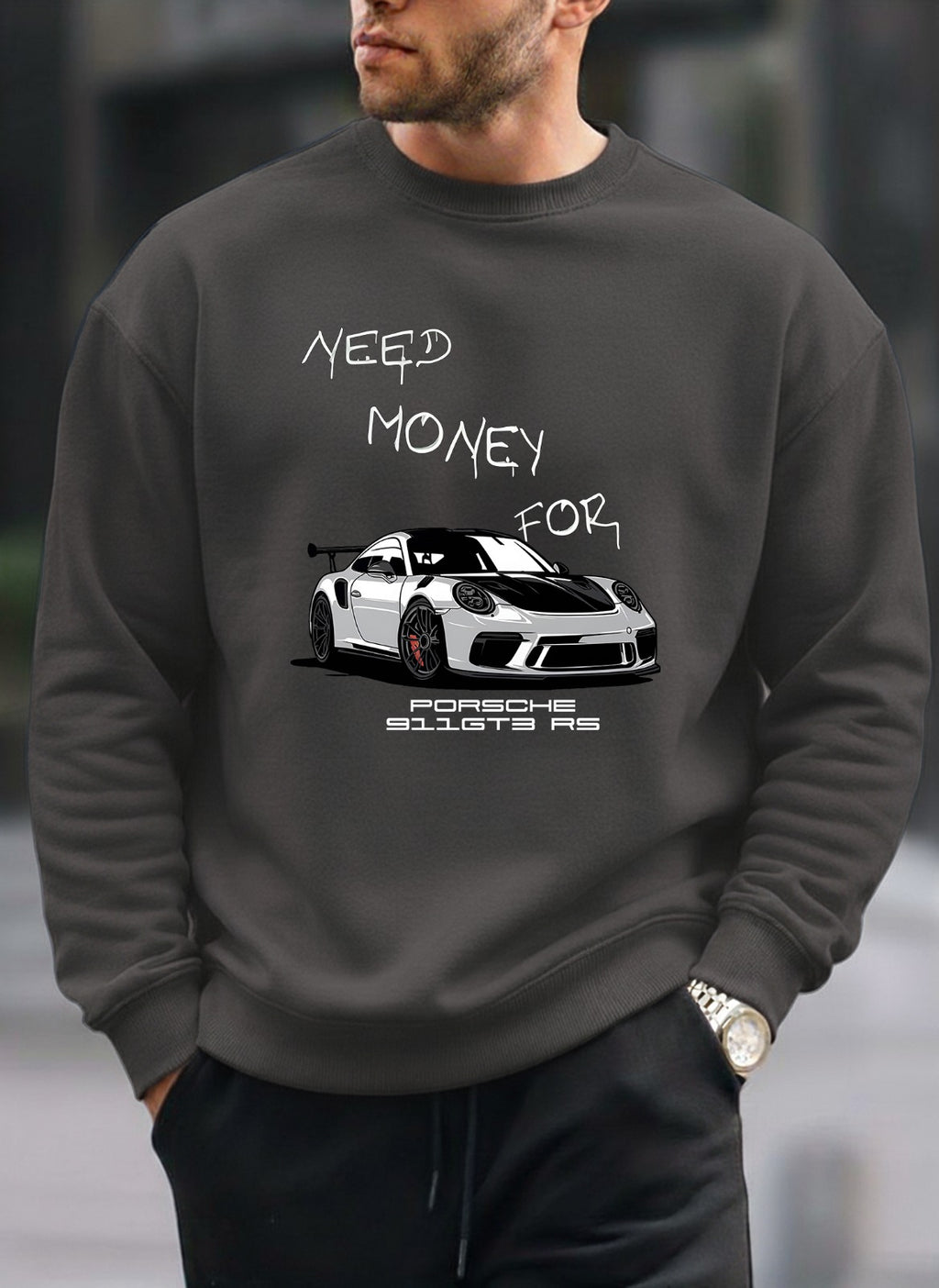 NISSAN Printed oversized round sweatshirt