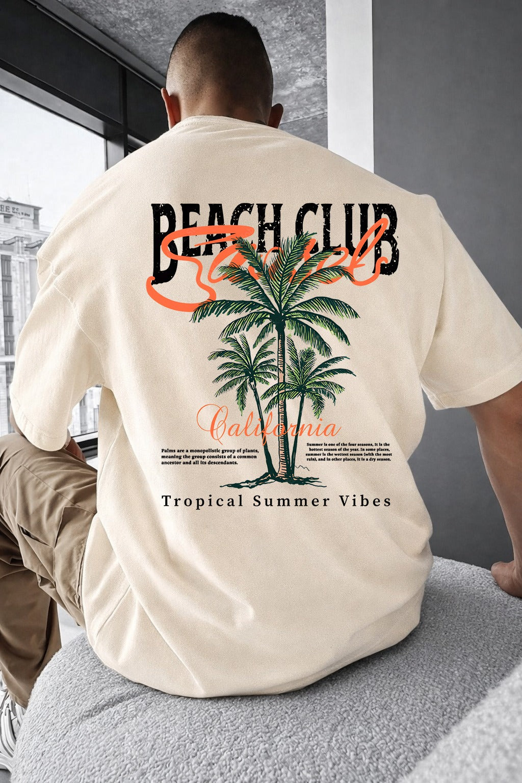 Beach Club Oversize T-shirt (printed)