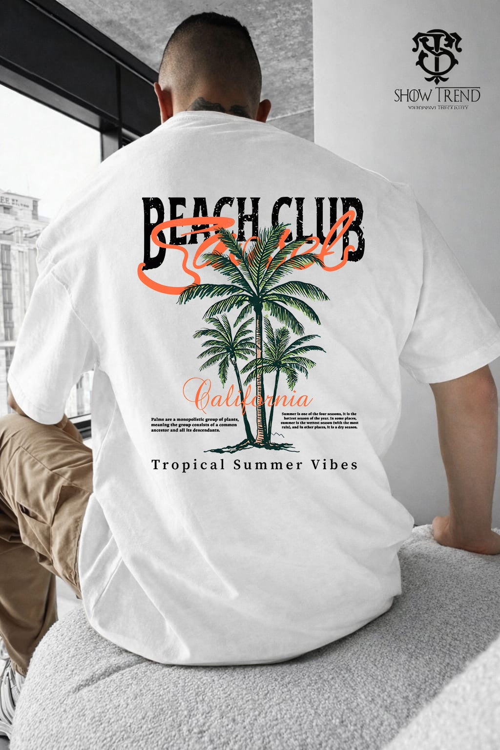 Beach Club Oversize T-shirt (printed)