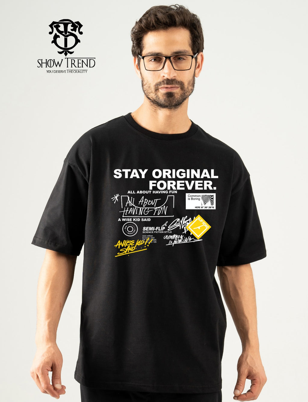 STAY ORIGINAL FOREVER Oversize T-shirt (printed)