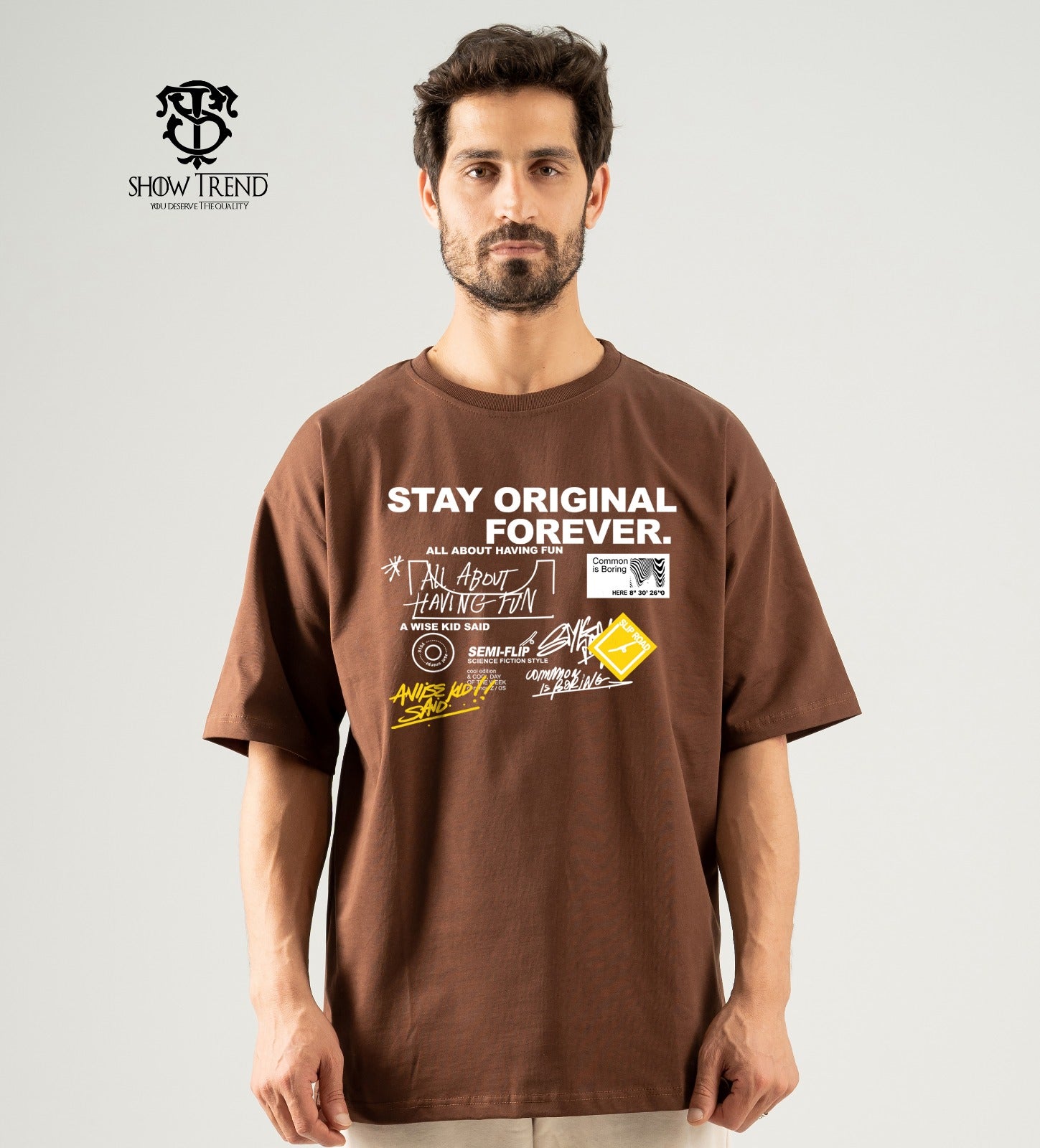 STAY ORIGINAL FOREVER Oversize T-shirt (printed)