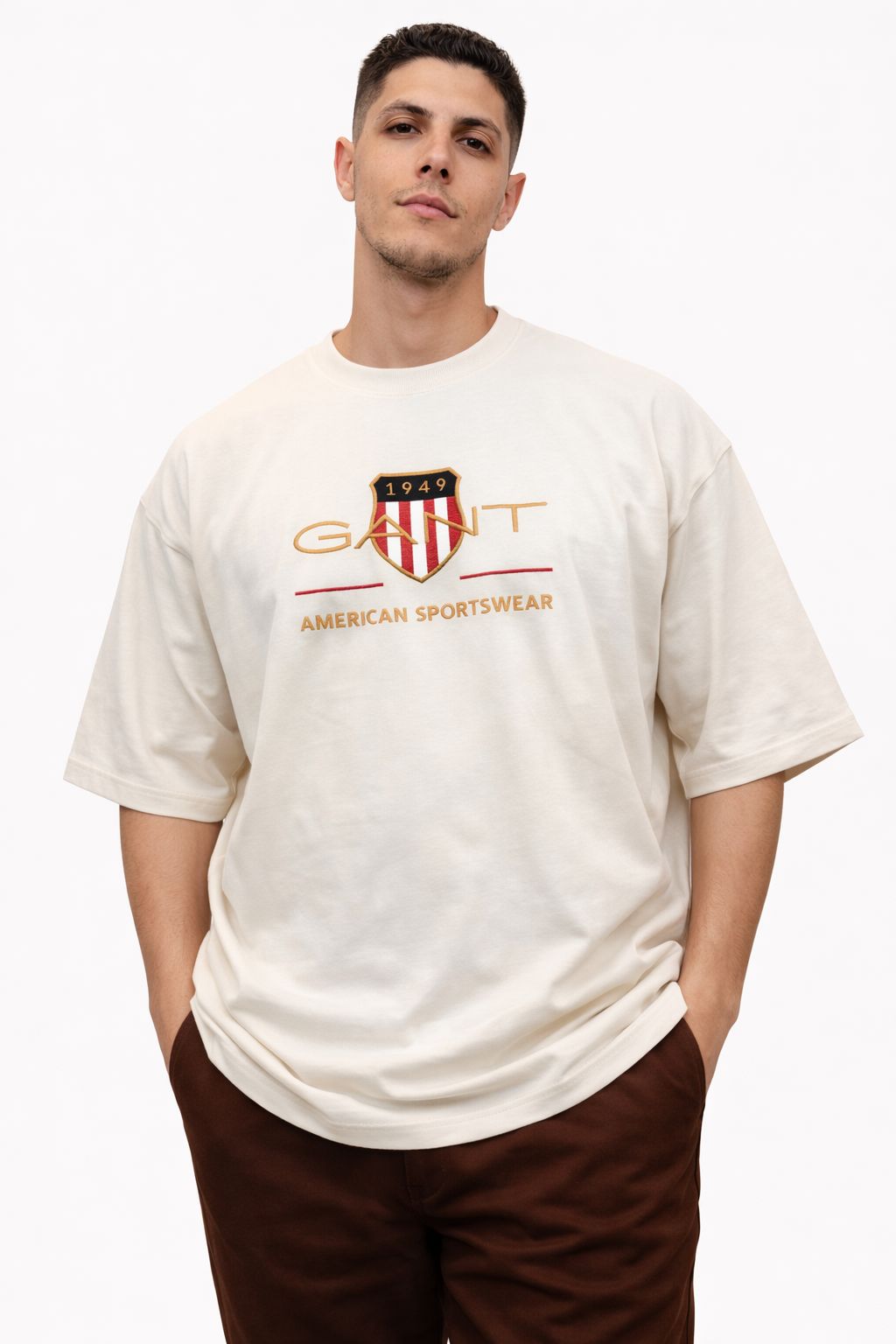 GANT New Oversize Bolivar T-shirt (Embroidered)