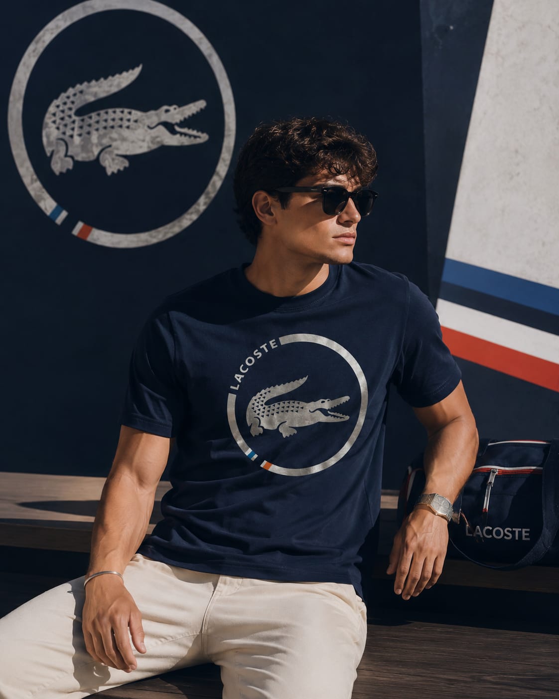 Lacoste Regular printed T-shirt