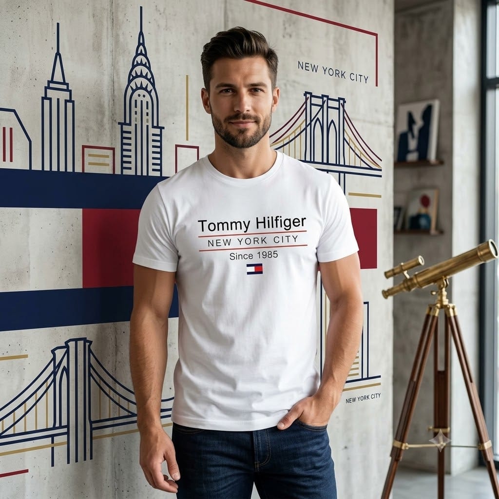 New Tommy Hilfiger Regular printed T-shirt