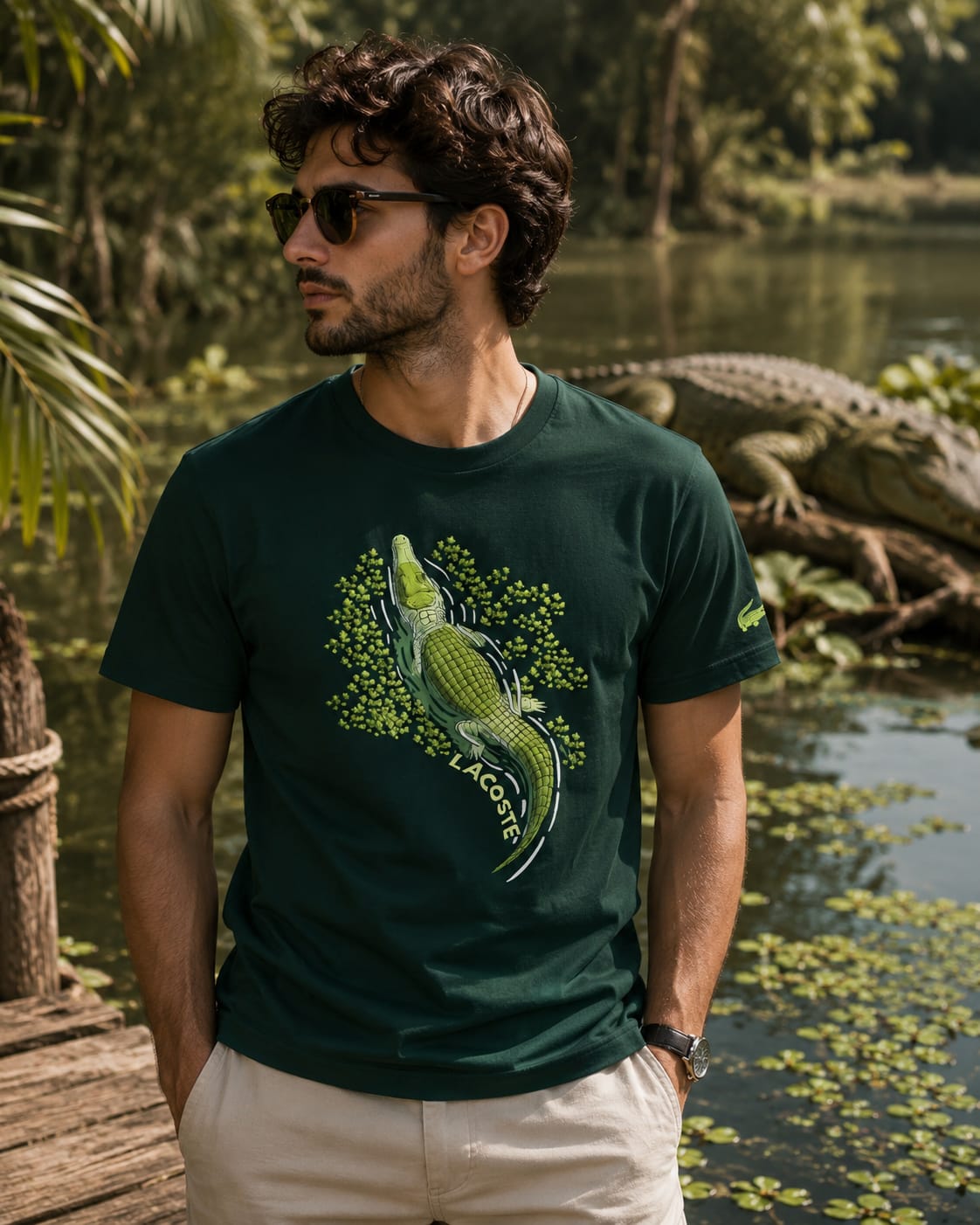 Lacoste Regular printed T-shirt