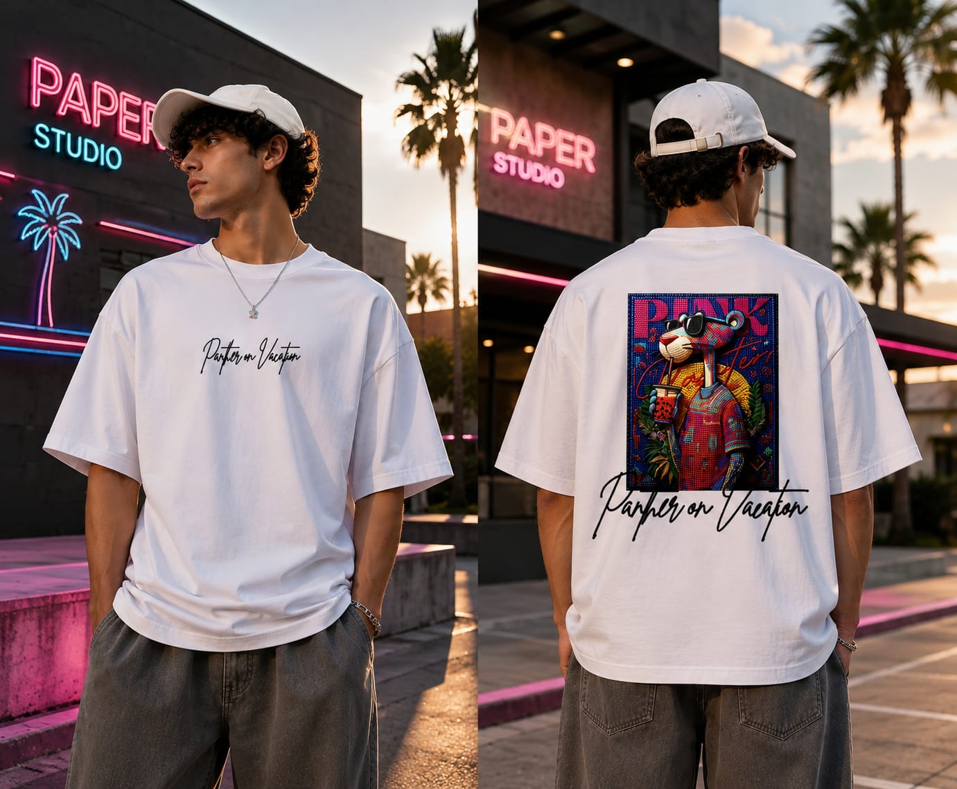 Pink Panther Oversize T-shirt (printed)