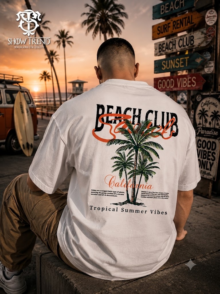 Beach Club Oversize T-shirt (printed)