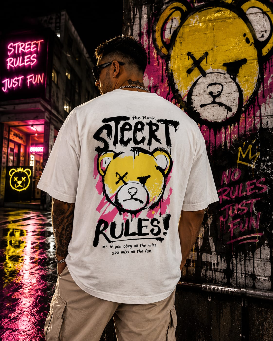 STEERT RULES Oversize T-shirt (printed)